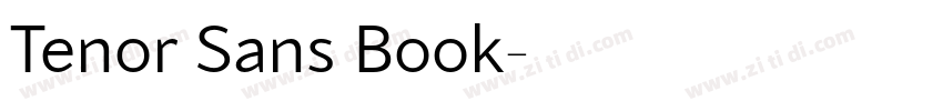 Tenor Sans Book字体转换